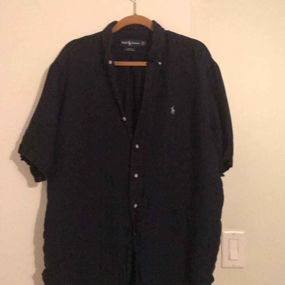 Men’s linen polo shirt